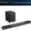 Hisense AX3120G 3.1.2Ch Sound Bar with Wireless Subwoofer review for immersive audio