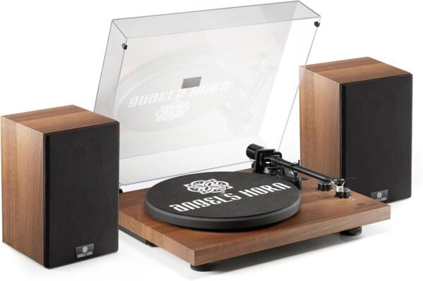 615JHz7y1KL._AC_SL1500_ ANGELS HORN Hi-Fi Turntable System Review Bluetooth Vinyl Record Player with Speakers