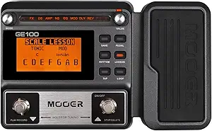 MOOER GE100 Multi-Effects Guitar Pedal review with presets, effects, and expression pedal