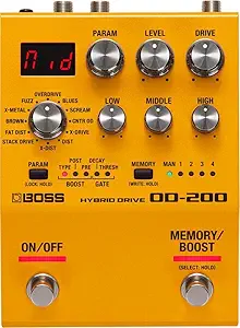 Boss OD-200 Hybrid Drive Pedal review the ultimate guitar effects experience