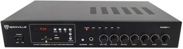Rockville RCS80-1 Commercial Amplifier Bluetooth Receiver Review for Restaurants and Small Businesses