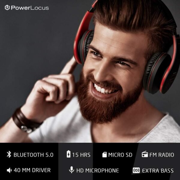 61rhles9IL._AC_SL1000_ PowerLocus P2 Bluetooth Over-Ear Headphones review wireless comfort with deep bass and noise isolation