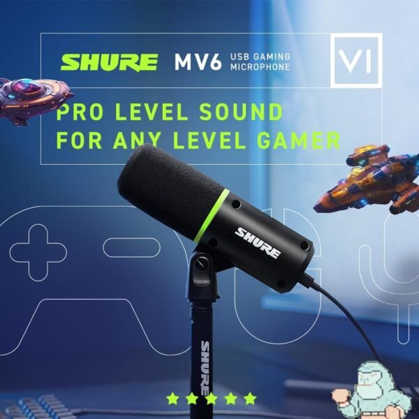 Shure MV6 Gaming Microphone Review Dynamic USB Mic for Streaming and Video Games