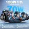 W-KING X10 review powerful portable Bluetooth speaker with 120W bass and IPX6 waterproof design