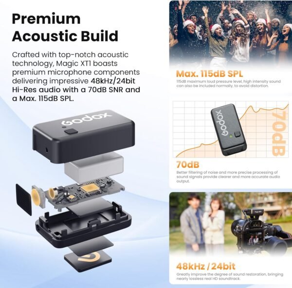 Godox Magic XT1 Wireless Lavalier Microphone Review Compact Audio Solution for Content Creators