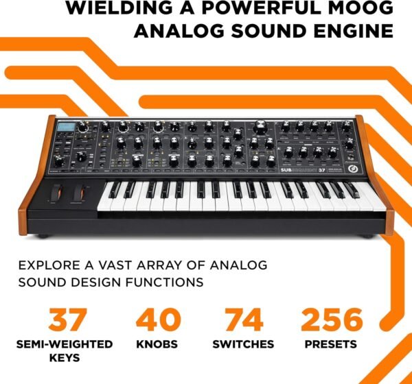 81S0NyrNzQL._AC_SL1500_ MOOG Subsequent 37 Analog Synthesizer review exploring features, sound quality, and performance