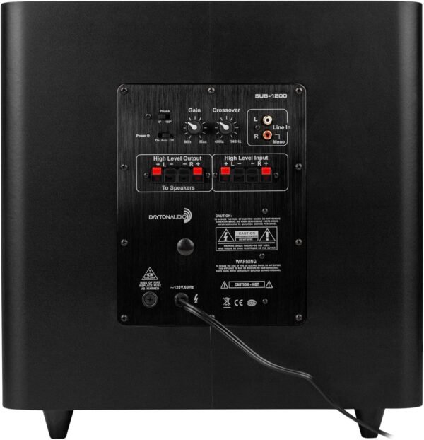 Dayton Audio SUB-1200 Powered Subwoofer Review Incredible Bass for Home Audio Systems
