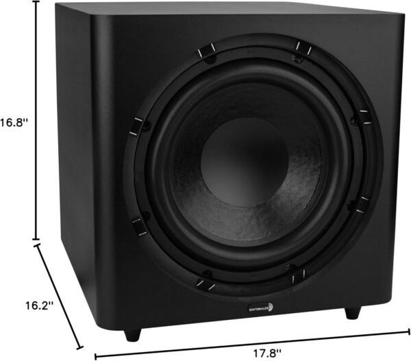 Dayton Audio SUB-1200 Powered Subwoofer Review Incredible Bass for Home Audio Systems