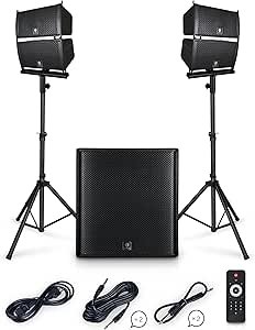 Comprehensive review of PRORECK Club 4000 PA speaker system with Bluetooth and subwoofer