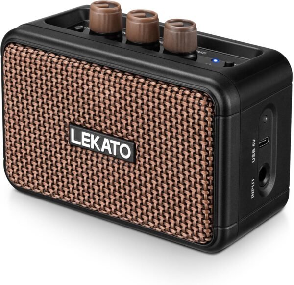 81uSDY88GUL._AC_SL1500_ Review of LEKATO Mini Electric Guitar Amplifier 5W with Bluetooth and Clean Overdrive