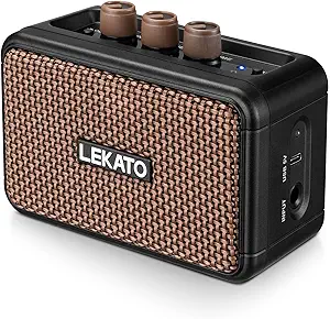 81uSDY88GUL.__AC_SX300_SY300_QL70_FMwebp_ Review of LEKATO Mini Electric Guitar Amplifier 5W with Bluetooth and Clean Overdrive