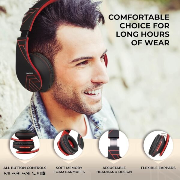 91xelxxv7UL._AC_SL1500_ PowerLocus P2 Bluetooth Over-Ear Headphones review wireless comfort with deep bass and noise isolation